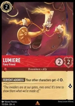 Lumiere - Fiery Friend 4URS-113 Rare Englisch