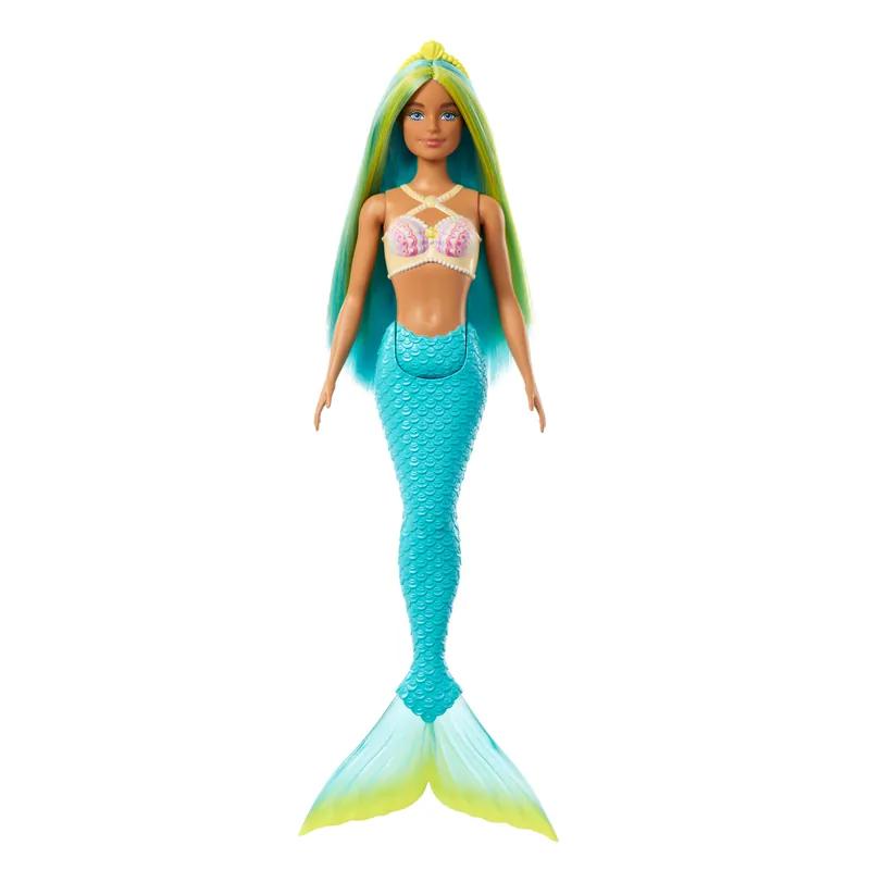 Barbie-Poupées Sirènes Avec Cheveux Et Nageoire Colorés Et Serre-Tête