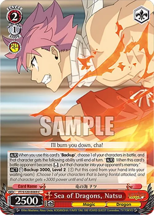 Sea of Dragons, Natsu (FT/S120-E069 C) [FAIRY TAIL 100 YEARS QUEST]