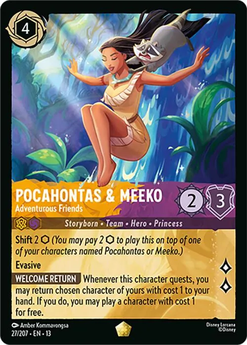 Pocahontas & Meeko - Adventurous Friends (27/207) [Attack of the Vine!]