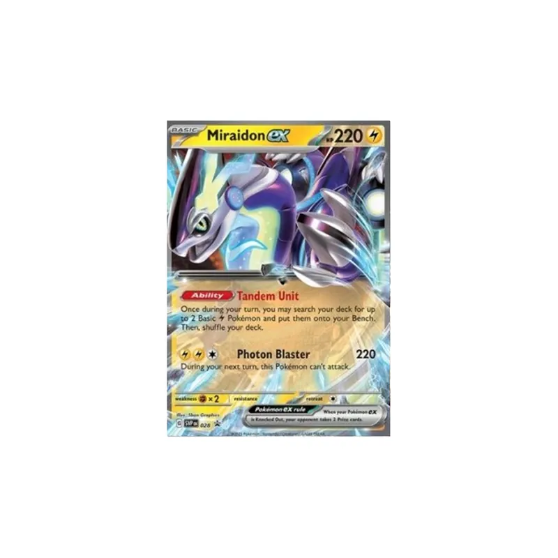 Miraidon EX SVP DE 028 Tin Promokarte [deutsch]