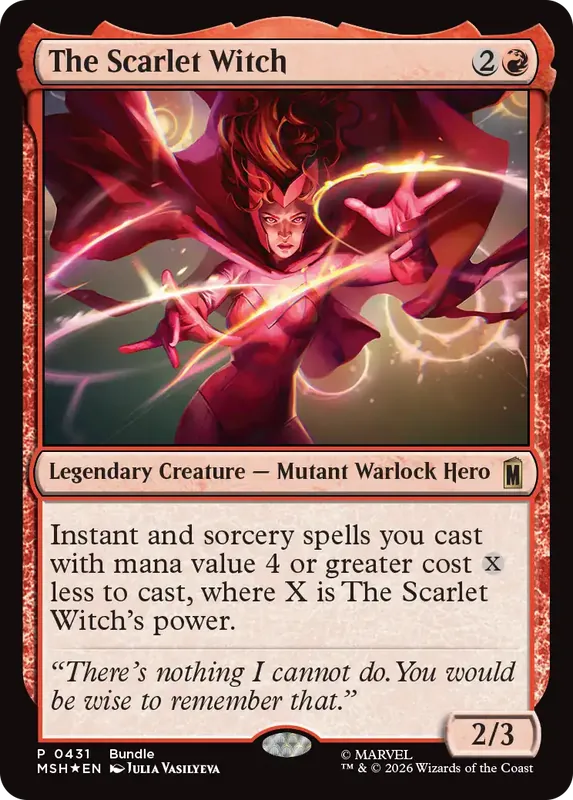 The Scarlet Witch - Marvel Super Heroes: Promos (Rare) [PMSH-431]
