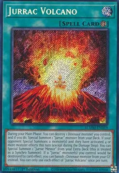Jurrac Volcano BLMM-019 Secret Rare Near Mint Englisch 1. Auflage