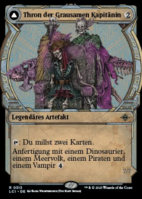 Thron der Grausamen Kapitänin // Die Grausame Kapitänin XLCI-313 Rare Near Mint Deutsch