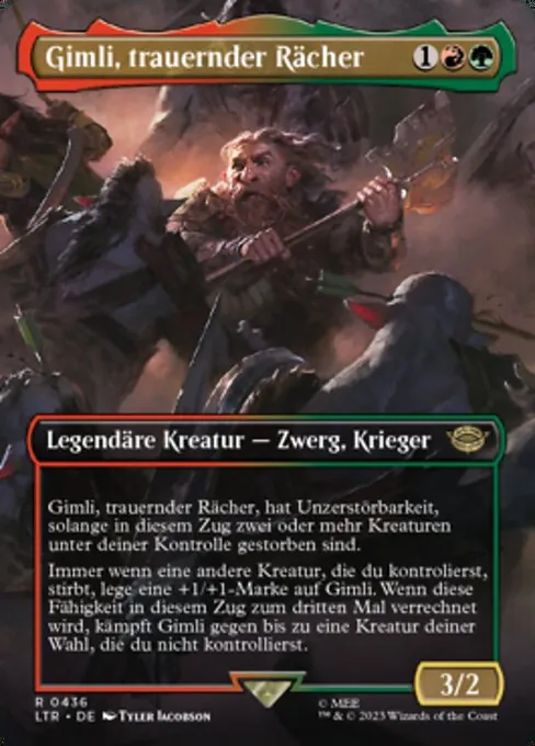 Gimli, trauernder Rächer (V.2) XLTR-436 Rare Near Mint Deutsch