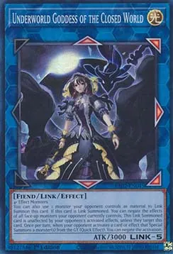 Underworld Goddess of the Closed World (V.1) RA02-EN045 Super Rare Near Mint Englisch 1. Auflage