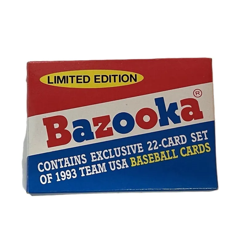 1993 Bazooka Exclusive 22-Card Set Team USA Baseball Ltd. Ed.
