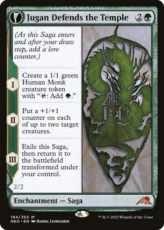 Jugan Defends the Temple (Foil) - Kamigawa: Neon Dynasty - #194
