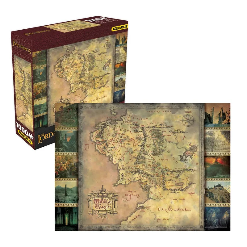 The Lord Of The Rings Map 1000-Piece Jigsaw Puzzle