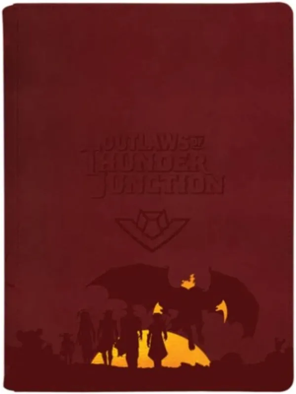 Ultra PRO - Outlaws of Thunder Junction 9-Pocket Premium Zippered PRO-Binder Ft. Set Symbol and Gang Silhouette for Magic: The Gathering, Premium Exclusive Artwork Trading Card Game Storage Solution