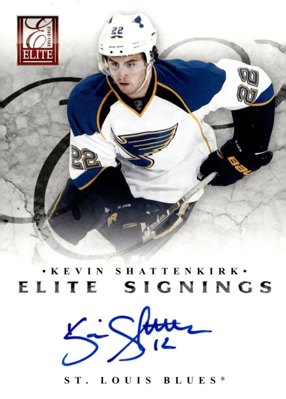 Kevin Shattenkirk 2011-12 Panini Donruss Elite Signings Auto #60