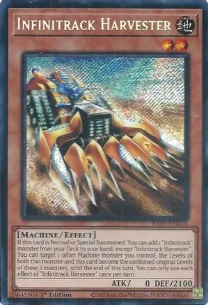 Infinitrack Harvester (Secret Rare) - RA05-EN014 Secret Rare 1st Edition