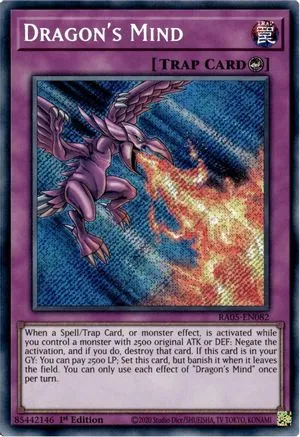 Dragon's Mind (Secret Rare) - RA05-EN082 Secret Rare 1st Edition