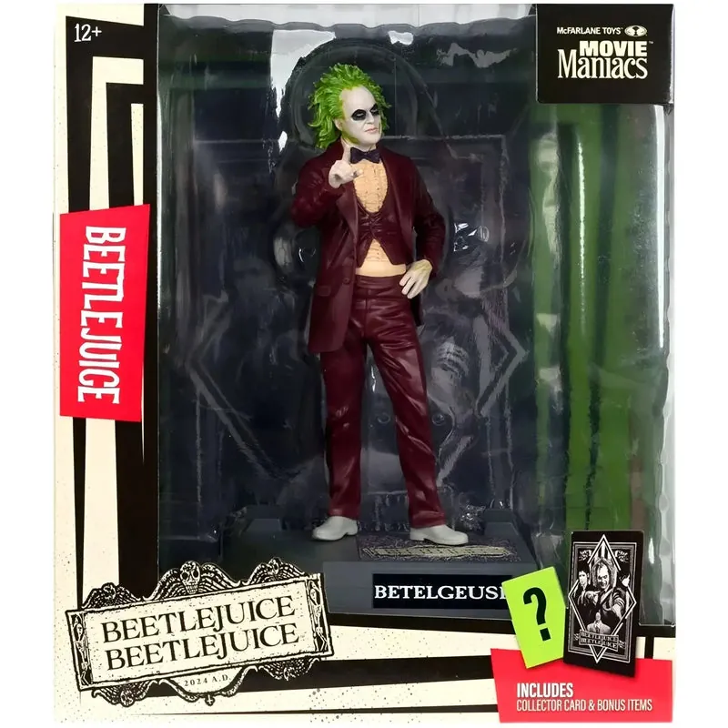 Beetlejuice [Beetlejuice Beetlejuice] - Red Suit Betelgeuse Figure (6", Limited Edition 1 of 10,700) - McFarlane Toys - Movie Maniacs Series - (2024)