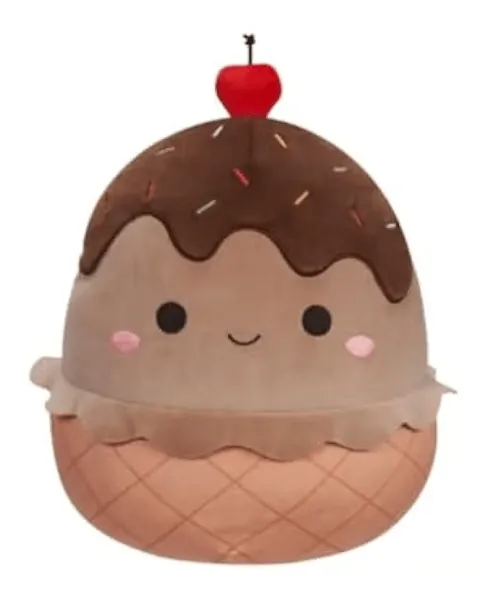 Squishmallow Marta The Chocolate Ice Cream Sundae Plush Toy 12in