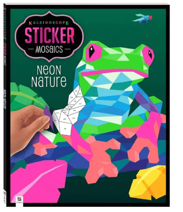 Hinkler Kaleidoscope Sticker Colouring Neon Dreams 953644