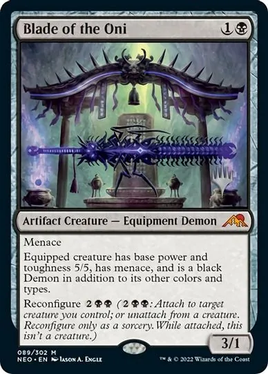 Blade of the Oni (89) [Promo Pack: Kamigawa: Neon Dynasty]